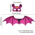 thumbnail image 2 of Children's Felt Bat Wing And Mask Set, Kindergarten Festival Party Performance S And Props, Suitable For Parties And Theme Events, 2 of 5