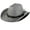 Silver, variant on JZROCKER Fashion Rolled Brims Cowgirl Hat Ethnic Women Banquets Party Western Hat
