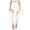 White, variant on Idoravan Jeans for Women on Clearance Ripped Fashion Women Button High Waist Pocket Trousers Hole Pants