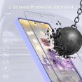 thumbnail image 4 of KOMI for Google Pixel 7a Case, Silicone Phone Case with 2 Screen Protector, Soft Anti-Scratch Microfiber Lining, Full Body Shockproof Slim Cover Support Wireless Charging, Lavender Purple, 4 of 5