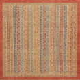 thumbnail image 1 of Ahgly Company Machine Washable Indoor Square Abstract Grapefruit Red Area Rugs, 3' Square, 1 of 7