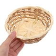 thumbnail image 3 of BRIGHTFUFU 6 Pcs Bamboo Bread Basket Round Wicker Holder For Kitchen Display Decor, 3 of 6