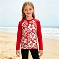 thumbnail image 6 of YAYUBA Girls Long Sleeve Swimsuit Upf 50+ Sun Protection Rash Guard Swim Shirt Quick Dry Youth Water Shirts for Beach Pool, 6 of 7