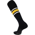 thumbnail image 2 of TCK Dugout Knee High Socks Pattern E - Black White Gold, 2 of 4