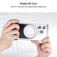 thumbnail image 3 of FlashBack Ring Light Shutter Grip with Wireless Shutter, Adjustable LED, and Magnetic Attachment – Black – Compatible with iPhone & Android, 3 of 10