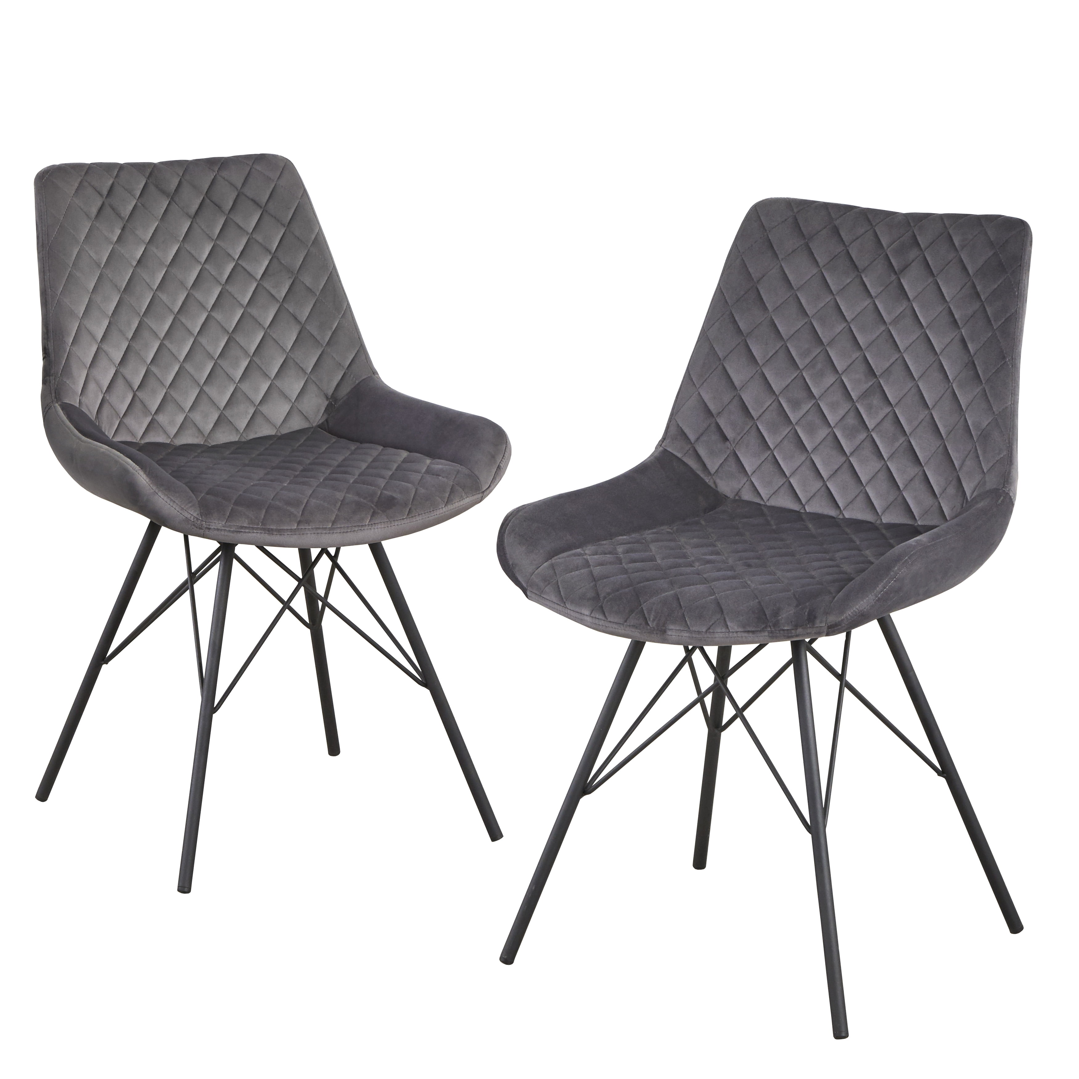 angelo:HOME Kavitt 3-piece Round Pedestal Dining Set, Walnut, Black and Gray Finish