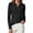 Black, variant on Womens Cable Knit Sweaters Long Sleeve V Neck Pullover Fall Winter Sweater Tops Casual Polo Shirts