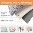 thumbnail image 3 of Hengbo U-Shaped Toilet Rug Toilet Contour Mat 20 x 20 inch Chenille Contour Rug Bathroom Mat Soft Plush Bathroom Shower Bedroom Mat Floor Water Absorbent Soft Rug Light Gray, 3 of 7