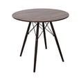 thumbnail image 3 of Set de Comedor Mundo In Madera Nogal 80cm y 4 Sillas Eames Negro, 3 of 8