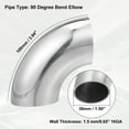 thumbnail image 3 of 4uds OD 1.5 Pulgadas 90 Grados Curva Escape Tubo Mandril Curva Codo, 3 of 7
