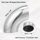 thumbnail image 3 of 2uds OD 1.5 Pulgadas 90 Grados Curva Escape Tubo Mandril Curva Codo, 3 of 7