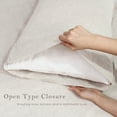 thumbnail image 2 of 100% Pure French Linen Pillowcases Soft & Breathable Pillow Case Set of 2 - Natural 20x30 Inch, 2 of 7