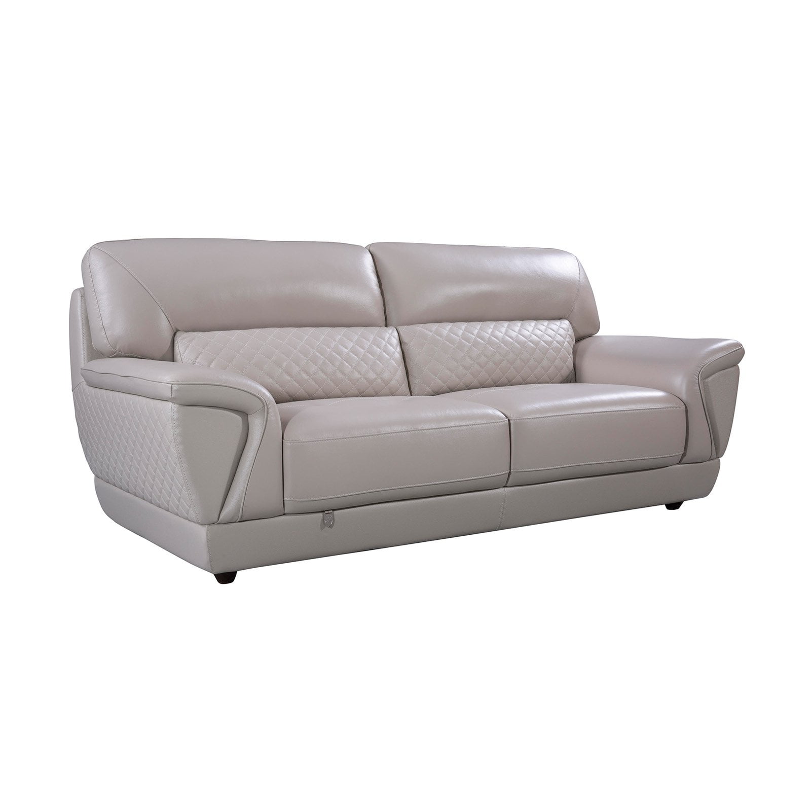 American Eagle Furniture Euclid Dark Tan Italian Leather Sofa