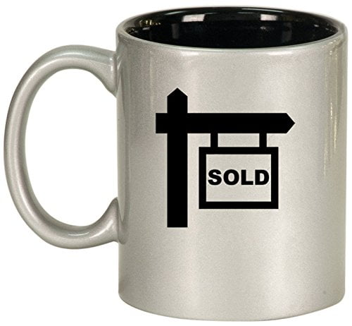 Download Ceramic Coffee Tea Mug Cup Real Estate Agent Sold (Silver ...