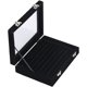 thumbnail image 1 of Caja de almacenamiento de joyas de 20 x 15 x 5 cm, color negro, con cristales de agua que pueden contener hasta 48 anillos, perfecta para anillos, pendientes y gemelos, 1 of 5
