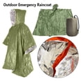 thumbnail image 5 of High Quality Outdoor Cold Insulation Aluminum Film Disposable Poncho Rainwear Blankets Emergency Raincoat Survival Tool SILVER, 5 of 8