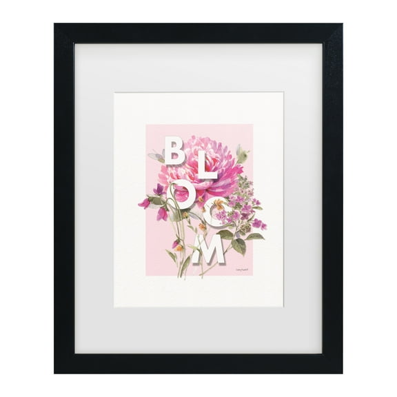 Lisa Audit 'Obviously Pink 09' Matted Framed Art