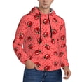 thumbnail image 2 of Sikiie Ladybugs On Red Polka Dot Men's Hoodie, Essentials Hoodie, Sweatshirt, Pullover Hooded Sweatshirt for Men-4X-Large, 2 of 7