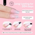 thumbnail image 4 of Kit de uñas Beetles Ombre French Gel, 210 unidades, rosa, para mujer, 4 of 7