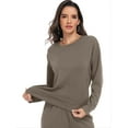 thumbnail image 2 of Cadmus Womens Soft Crewneck Sweatshirt Long Sleeve Workout Casual Pullover Basic Fall Shirts, 2 of 11