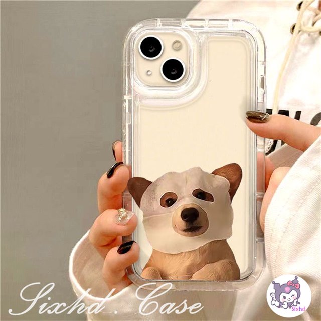 Para Redmi 12 12C 10C 10A 9C 9T 9A Note 12 11 11s 10s 9s 10Pro Xiaomi 11 Lite Poco M3 X3Pro NFC Máscara Facial Lindo Gato Perro AirBag Funda Suave TPU A Prueba De Golpes Cubierta Protectora