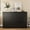Black-6 drawer, variant on Aiho 6 Drawer Double Dresser for Bedroom, White Dresser Wood Storage Cabinet with Wide Top for Living Room