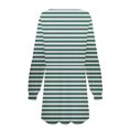 thumbnail image 5 of Qiopertar Vente de Liquidation Robe Mi-Mollet à Manches Courtes Col Rond Imprimé Mode pour Femmes Offres de la Semaine Moins de 5$, 5 of 5