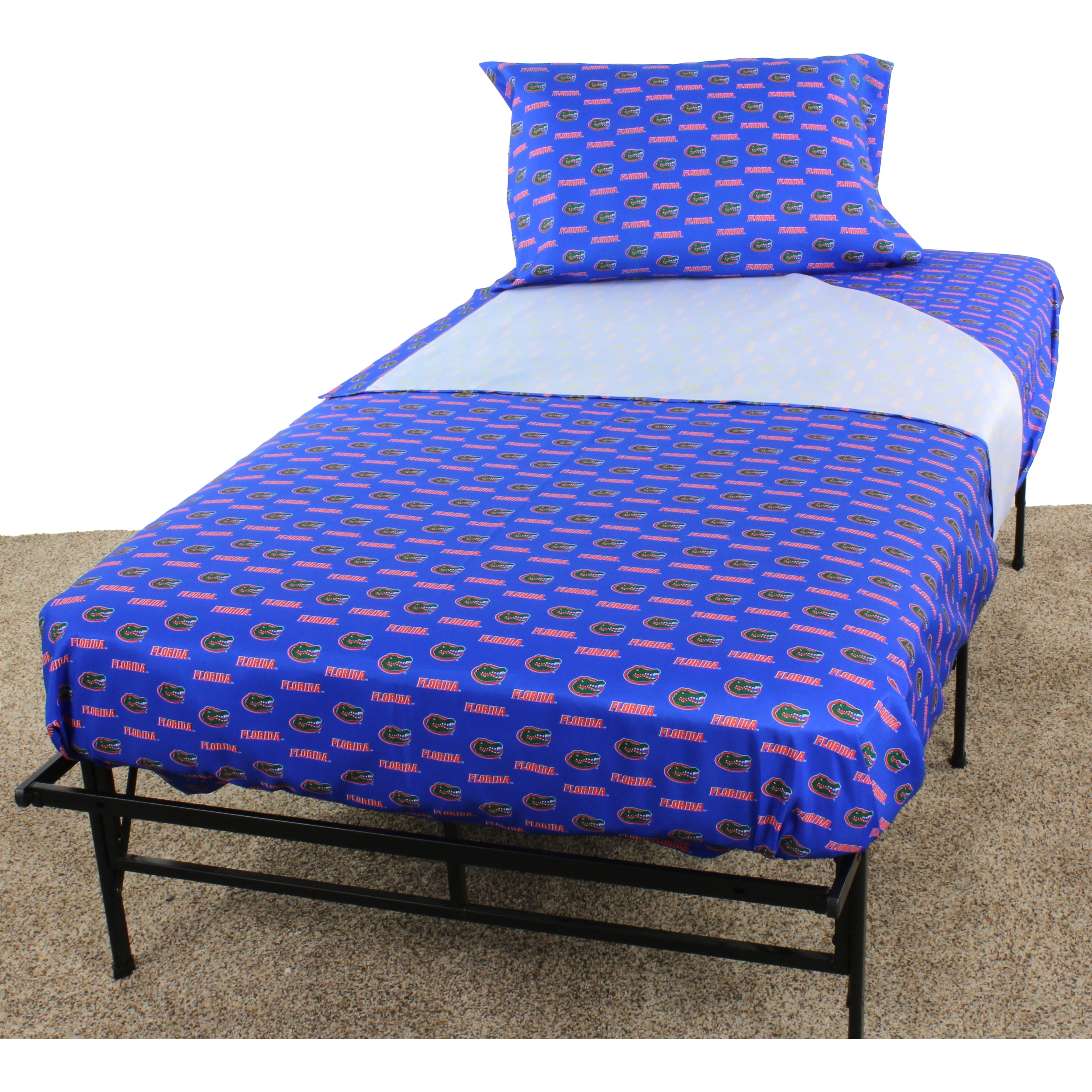 Florida Gators Sheet Set Choose Your Size Blue Microfiber Full N/A