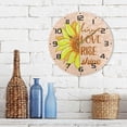 thumbnail image 7 of SKYSONIC Sunflower Wall Clock 10 Inch Silent Non Ticking Round Clock Oil Painting Clock Easy to Read Clock for Living Room Bedroom Bathroom Home Decor, 7 of 7