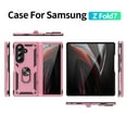 thumbnail image 4 of Designed for Samsung Galaxy Z Fold 7 5G Case, Military Grade Protective Phone Case Cover with Enhanced Metal Ring Kickstand [Support Magnet Car Mount] Compatible with Z Fold 7 5G, Pink, 4 of 8