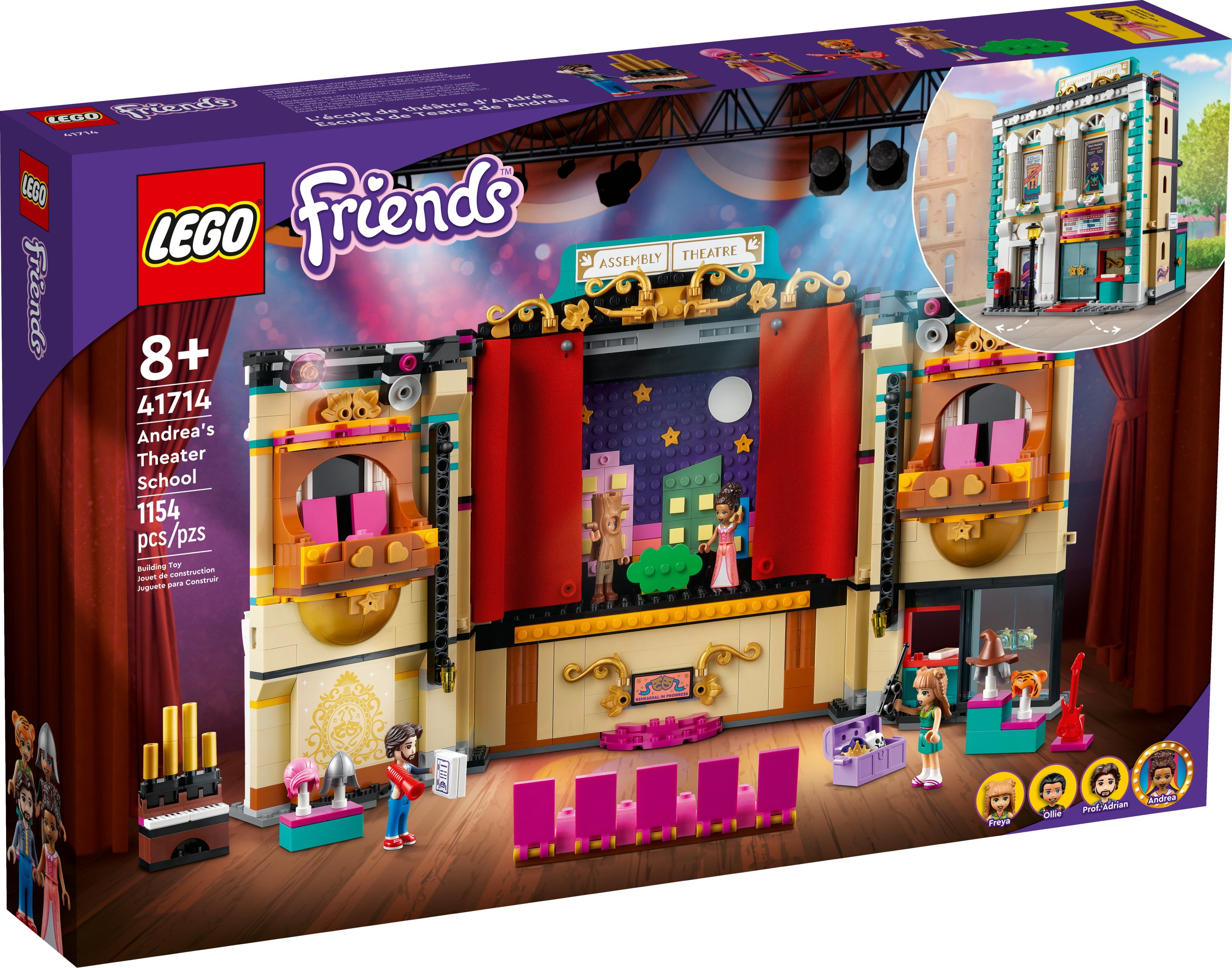 LEGO Friends Andrea's Theater School Playset, 41714 Juguete creativo de  teatro de simulación, idea de regalo para niños y niñas de 8 años en – Yaxa  Store