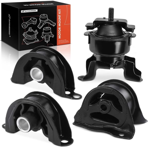 A-Premium 4PCS Front Rear Engine Motor Mount Set Compatible with Honda Civic 1996-2000 & Acura EL 1997-2000, L4 1.6L, Replace# 50841SR0981