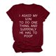 thumbnail image 1 of Camiseta de cuello redondo de moda para mujer, camiseta de manga corta, camiseta con estampado de letras, blusa Pompotops  hkajfhjk459379, 1 of 4