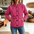 thumbnail image 7 of Plus Size Jackets for Women Quilted Lightweight Button Down Puffer Jacket Coats Padded Outwear with Pockets, 7 of 7