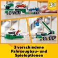 thumbnail image 3 of LEGO 31113 Creator 3-in-1 Racing Car Transporter Construction Game Truck with Trailer, Crane and Tug, Gift Idea for Children, 3 of 5