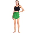 thumbnail image 4 of Teen Girls High Drawstring Waist Workout Sports Track Shorts,Running Shorts Athletic Gym Yoga PE Shorts,Super Comfy Casual Sporty Lounge Short Pants Dolphin Shorts,S-4XL Green, 4 of 9