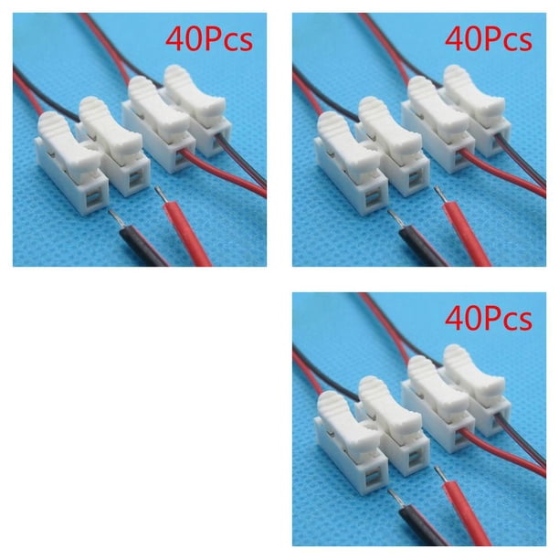 Sidaley 40 Pieces Connector Electrical Cable Clamp Terminals Splicing Household Accessory Crimp Terminal Repairing Professional Type1 NO1