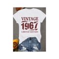 thumbnail image 1 of Retro , Women'S Printed Cotton T-Shirt, Casual Short-Sleeved Round Neck Top Spring And Summer, Women'S Clothing, Letter Pattern Printing, 1 of 6