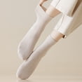 thumbnail image 5 of Sookeceks 6 Pairs Mulberry Silk Crew Socks for Women, Soft Spring Autumn Trouser Socks for Casual Dress Size 5-9, 5 of 7