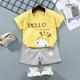 thumbnail image 1 of Conjuntos de ropa para niños y niñas, Top y pantalones cortos, 2 piezas, verano, algodón qym unisex, 1 of 2