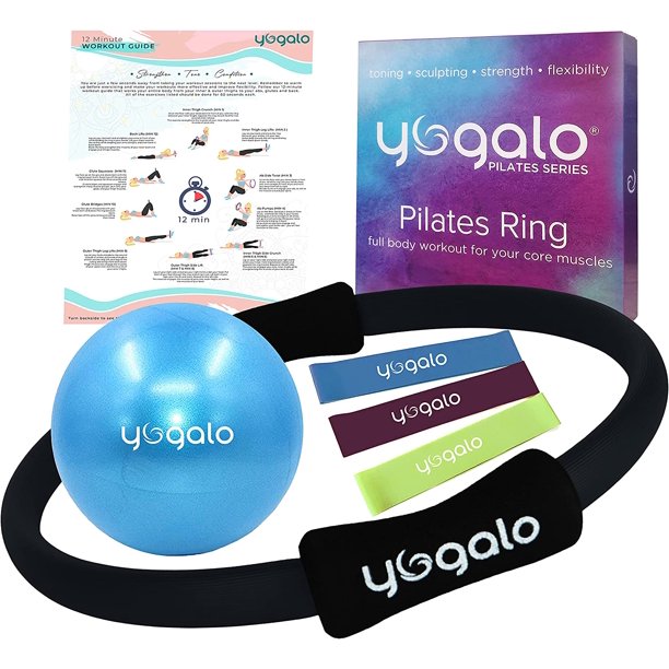 Pilates Ring and Ball Set with 3 Resistance Bands Pilates Equipment