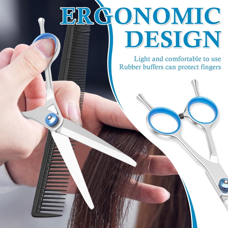 Rzvnmko Professional Hair Cutting Scissors Kit, 12 Pieces photo 6