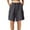 Grey, variant on WAYUTE Women Shorts Cargo Shorts Summer Thin Breathale Elastic Waisted Wide Leg Mid Pants Casual Cropped Pants