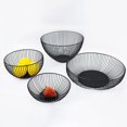 thumbnail image 3 of Billuyoard Frutero decorativo de Metal calado negro de moda, capacidad grande moderna y minimalista Almacenamiento y organización del hogar, 3 of 6