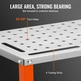 thumbnail image 5 of VEVOR 36" x 18" Welding Table, 1200lbs Load Capacity Metal Workbench, 360° degree Swivel Brake Casters, Portable Welding Table with 5/8" Holes on Top, Welding Cart, Casters with Brakes, 5 of 9