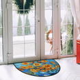thumbnail image 2 of CURLYOOT Sunflowers Floral Half Round Door Mat, Indoor Outdoor Entrance Rug, Semi Circular Area Rug, Non Slip Washable Absorbent Doormat, Laundry Room Rug 40'' x 63'', 2 of 7