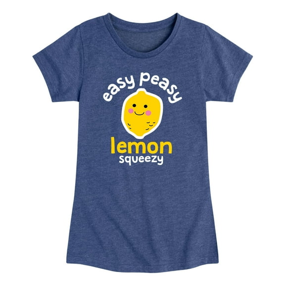 Instant Message - Easy Peasy Lemon Squeezy - Girls Toddler And Youth Short Sleeve Graphic T-Shirt