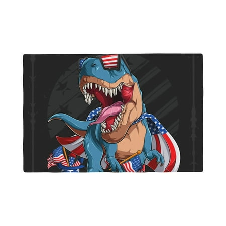 

Placemats Set of 4 Blue Dinosaur Place mats for Dining Table Indoor/Outdoor Cute Heat Resistant Washable Table Mats(18 x 12 )