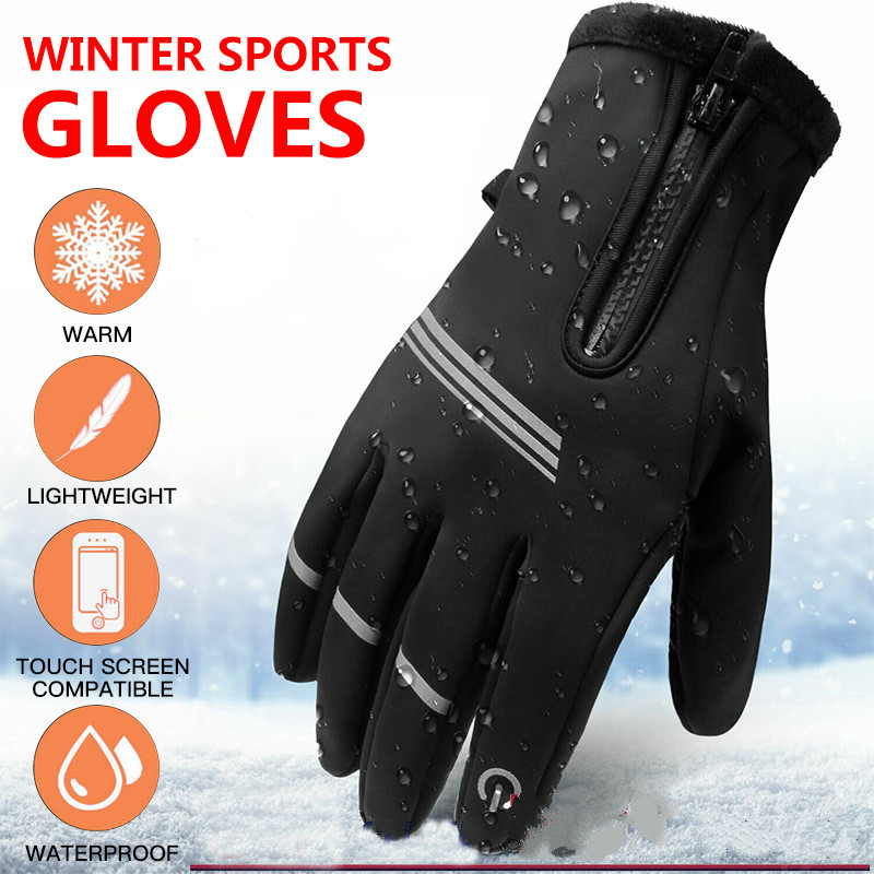 Winter Warm Touchscreen Gloves Windproof Waterproof Anti-Slip Cold Weather Gloves for Men and Women