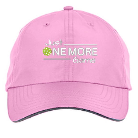 Pickleball Performance Hat -Just One More Game- Embroided for Men Women